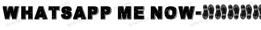 Whatsapp me now字体转换